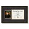 ArtToFrames 8.5x11 inch Diploma Frame with 6" x 8" Inch Image Opening - Framed with Black and Gold Mats, Comes with Regular Acrylic and Sawtooth Hanger for Wall Hanging (DT-8.5x11)